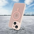 thumbnail image 5 of Compatible with iPhone 15 Magnetic Frosted Case with Camera Lens Film Compatible with MagSafe Wireless Charging Case Men Women Translucent Matte Shockproof Phone Cover, Pink, 5 of 14