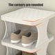 thumbnail image 4 of Zapatero de 1 unidad 49 x 26 x 24 cm organizador de almacenamiento de metal de 4 niveles estructura de acero y estantes de polipropileno montaje sin herramientas para la, 4 of 9