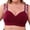 Wine, variant on Fashion Essentials Cozy Bralettes for Women Women Front Closure Wireless Camisole Plus Size Bra Seamless Underwear for Women