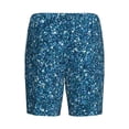 thumbnail image 2 of Lsque Blue Glitter Mens Sleep Pajama Shorts,Short Pajama Pants, Cotton Ultra-Soft Knit-XX-Large, 2 of 9