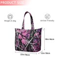 thumbnail image 4 of Purple Camo Tree Branch Pattern Travel Tote Bags for Women Carry On,Large Weekender Bags for Women Travel,Multi Functional Duffle Bag for Work,Shopping,Sports, 4 of 5