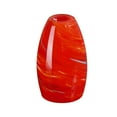 thumbnail image 6 of 3 Pack 7.64"in Art Glass Oval Pendant Shade with Red-orange Swirl, 6 of 11