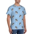 thumbnail image 2 of Vsdgher French Bulldog Puppy Print Men's Dry Fit Mesh Athletic Shirts Moisture Wicking Tennis T-Shirt Tops, 2 of 9