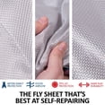 thumbnail image 3 of Schneiders RipGuard Horse Fly Sheets | V-Free Bellyband | Color Gray | Size 78, 3 of 9