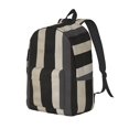 thumbnail image 3 of Casual Canvas Backpack Without Interlayer Large Capacity Stick Bag Design For Outdoor Shopping Office Outdoor Sports Pale Violet Grey Stripe_2 Small, 3 of 7