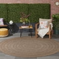 thumbnail image 4 of Nourison Tulum 8' x Round Brown Outdoor Rug, 4 of 10