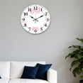 thumbnail image 4 of Hoease 12 Inch Silent Wall Clock, Watercolor Pink Bow Decorative Wall Clock, Battery Operated Non-Ticking Round Clock for Living Room Bedroom Girls Room Home Decor, 4 of 10