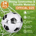 thumbnail image 3 of Juego de balones de fútbol Sotiff, tamaño 5, colorido, 24 piezas con bombas, 3 of 7