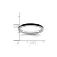 thumbnail image 4 of Gem & Harmony Sterling Silver Band Ring with Black Enamel for Women, 4 of 5