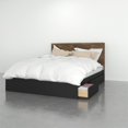 thumbnail image 1 of Nexera 2 Piece Queen Size Bedroom Set Truffle & Black, 1 of 5