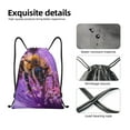 thumbnail image 4 of Gaeub Closeup Honeybee on Flower Drawstring Backpack Bag Sport Gym Sackpack Heavy Duty String Backpack for Men Women-Small, 4 of 6