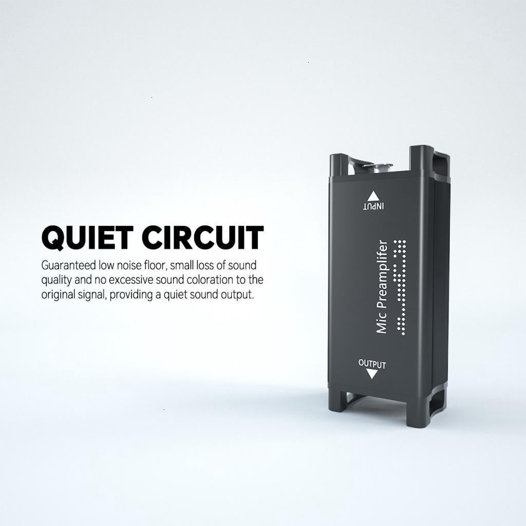 25dB Mic Preamplifier Microphone Preamp For Dynamic/Ribbon Mic Audtory Booster