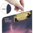 thumbnail image 4 of Coolnut Thunder Lightning Clipboard, Acrylic Standard A4 Letter Size Clip Board with Low Profile Clip for Office, Classroom, Doctor, Nurse and Teacher, 12.5"x9", 4 of 7