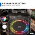thumbnail image 5 of Gemini GGO Series Portable Bluetooth TWS Karaoke Speaker with Lights, Microphone, and Remote, Black, GGO-650L GGO-650L, 5 of 8