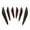 Black Gray, variant on Pnellth 6 Pcs Car Spoiler Splitters Decorative Protect Vehicle Edge Thickened Great Stickiness Spoiler Lips Car Accessories