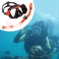 thumbnail image 1 of Equipo de snorkel Equipo de snorkel Equipo de buceo Máscara de buceo Gafas de snorkel Máscara Buceo Natación Equipo de respiración flota rojo Macarena Equipo de snorkel seco, 1 of 8