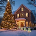 thumbnail image 5 of White Christmas Tree Outdoor,Solar Powered Christmas Trees with LED Christmas Lights,Pre-lit Small Artificial Xmas Tree for Yard Porch Walkway Pathway Grave Cemetery Christmas Decorations, 5 of 7
