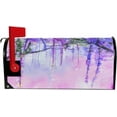 thumbnail image 2 of Watercolor Blurred Purple Flowers Wisteria Ivy Romantic Floral Nature Magnetic Magnetic Mailbox Cover Standard Size for Garden Yard Outdoor Decorations-18 x 20.8", 2 of 5