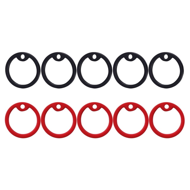 CIMAXIC 10pcs Pet Dog Tag Silencer Rings Dog Name Tag Silicone Silencers Rings Mute Hoops,1.54"X1.54"X0.16"