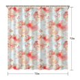 thumbnail image 5 of Pioneer Flower Floral Print Pattern Shower Curtain 72"x72" ,Bathroom Decorative Shower Curtains Set with 12 Hooks,Modern Waterproof Washable Shower Curtain, 5 of 5