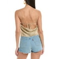 thumbnail image 2 of Onia womens  Air Square Neck Linen-Blend Tank, m, Brown, 2 of 3