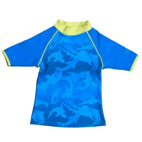 Banz S13RS-FP-1 2013 Short Sleeve Rash Guard, Fin Frenzy - Size 1