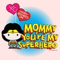 thumbnail image 2 of Toddler's Wonder Woman Mommy You're My Superhero Graphic Tee Light Pink 3T, 2 of 3