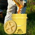 thumbnail image 6 of TISHITA Honey Bucket with Gate Pail Multifunction Dispenser Farm Extractor Equipment Yellow, 6 of 8