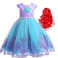 thumbnail image 1 of Disfraz de la Sirenita Ariel para niña, vestido de princesa para Cosplay, Halloween, Carnaval, cumpleaños, ropa de fiesta Fivean unisex, 1 of 2