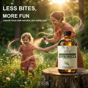 TRATAK ORGANICS Citronella Essential Oil – Huge 118 ML – 100% Pure and Natural – Premium Grade Essential Oil for Diffuser and Aromatherapy, Skin, Massage, Candle and Soap Making Fragrance