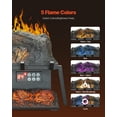 thumbnail image 3 of VEVOR 23 Inch Electric Fireplace Log Heater with Crackling Sound Timer Remote, 3 of 9