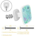 thumbnail image 2 of 4 Pieces Set Drawer Pulls Handle Square Wardrobe Cabinet Knobs with Stainless Steel Screws Furniture Kitchen Decor, 2 of 5