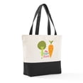 thumbnail image 6 of CafePress - Vegan Veggie Lover - Two Tone, 100% Cotton, Zipper Tote Bag, 6 of 6
