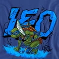 thumbnail image 2 of Tales of the Teenage Mutant Ninja Turtles Leo Groundbreaking Women's Loose T-Shirt, Royal, Medium, 2 of 5