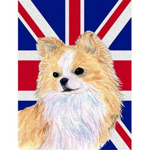 Chihuahua With English Union Jack British Flag Flag Garden Size