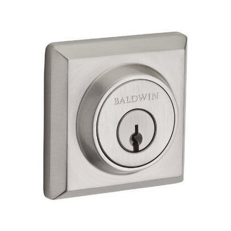 - Baldwin SCTSD003 Reserve Single Cylinder Traditional Square Deadbolt in Lifetime Brass Finish