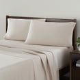 thumbnail image 6 of Allswell Soft & Silky 4-Piece Cream Glaze Rayon Derived from Bamboo Sateen Bed Sheet Set, Full, 6 of 13