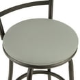 thumbnail image 2 of Mainstays 3 Pack Indoor Adjustable  24" or 29" Swivel Adjustable Black Metal Barstool, Dark Gray Seat, 2 of 10