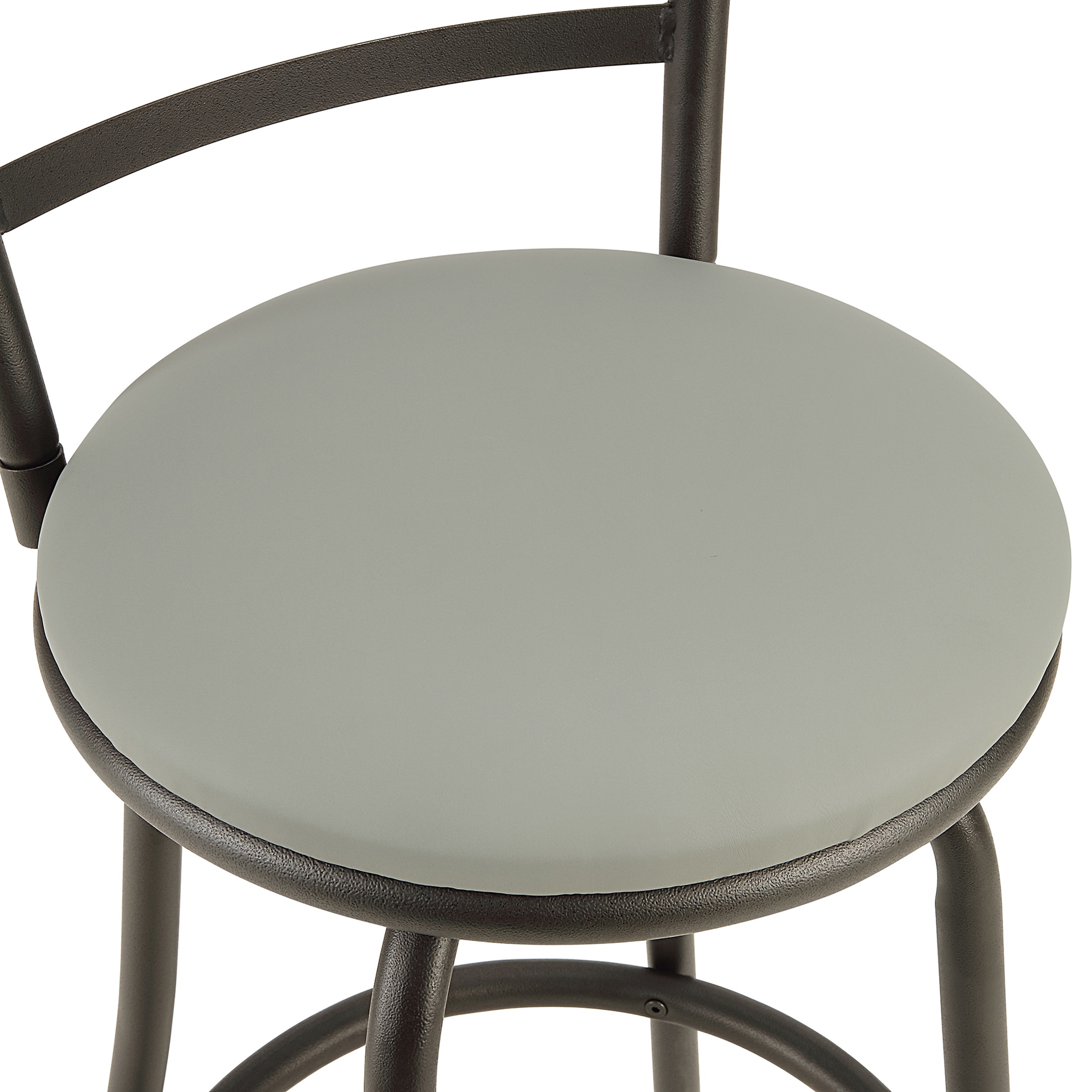 Mainstays 2-Pack Swivel Bar Stools, Adjustable 24-29 in, Black photo 4