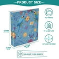 thumbnail image 5 of Parrots and Dolphins Pattern 3 Ring Hardcover Binders 1.5in Round Rings for Letter-Size Folder Paper Organizer Pockets for Office Student Recipe, 5 of 9