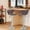 Brown, variant on Counter Height Bar Stools Set of 2 PU Leather Height Adjustable Swivel Bar Chairs with Back and Chrome Steel Base for Kitchen Living Room Pub Coffee ,Black