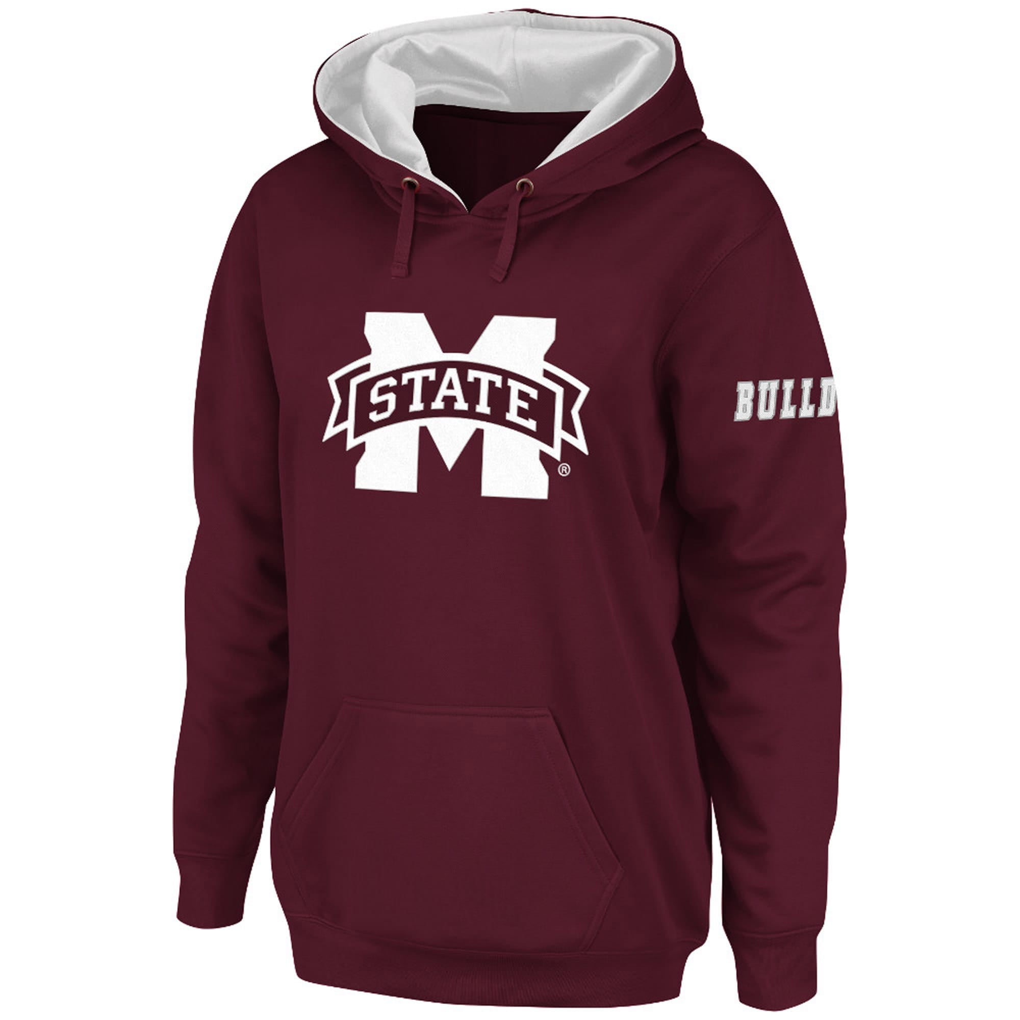Mississippi State Bulldogs Stadium Athletic Women's Big Logo Pullover Hoodie Maroon Walmart