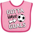 thumbnail image 3 of Inktastic Gotta Have Goals- Soccer Boys or Girls Baby Bib, 3 of 4