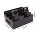 thumbnail image 2 of Wood Bamboo Multi Device Smartphone Charging Station, 5 Ports USB Charging Dock DIY Assemble Organizer Holder Charging Station Rack for Phones Tablets[Black], 2 of 9