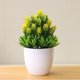 thumbnail image 2 of Zhuge Bonsái artificial, flores artificiales para decoración, decoración con plantas artificiales, plantas falsas para decoración de sala de estar, oficina, hotel amarillo, 2 of 5