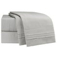 thumbnail image 4 of Clara Clark Split King Sheets Set Deep Pocket Bed Sheets for Split King Size Bed 4 Piece Bed Sheet Set Super Soft Bedding Sheets & Pillowcases Split King Silver Gray, 4 of 4