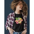 thumbnail image 2 of Tropical Toucan Paradise Vacation Graphic Women's T-shirt, 2 of 4
