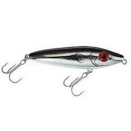 UPC: 0042095754710 | Mirrolure 75MR-CRBK Black Back/Chrome Body Molded Fishing Jerkbait Lure