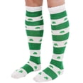 thumbnail image 4 of Rinco St. Patrick's Day Party Shamrock 2pc Knee-Highs, Green White, One Size, 4 of 4