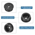 thumbnail image 3 of Uxcell 6 Pack Cable Cord Grommet, 1-1/8 Inch Desk Grommet Flexible Rubber Grommets, Black, 3 of 7